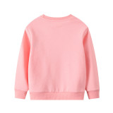 Toddler Girl Pink Unicorn Pattern Long Sleeve Pullover Sweatshirts Tops