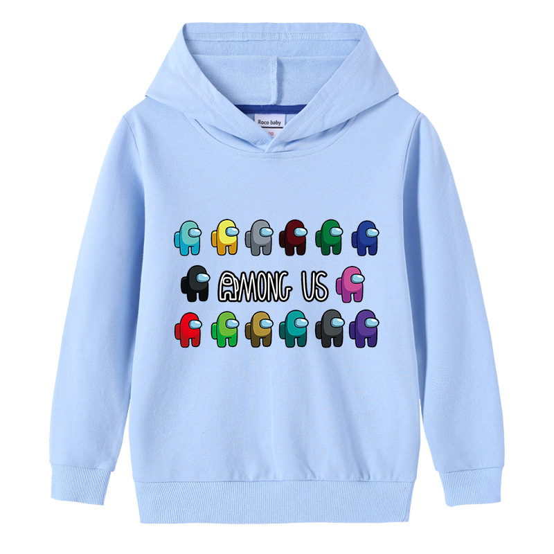 Toddler Kids Boy Among Us Slogans Pullover Hooded Sweatshirt Tops