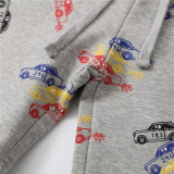 Toddle Boys Print Cars Cotton Drawstring Shorts