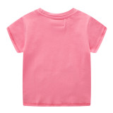 Toddle Girls Unicorn Rainbow Stars Hearts Short Sleeve T-shirt Top
