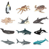 Educational Realistic 12PCS Sea Animals Mini Model Sets Figures Playset Toys
