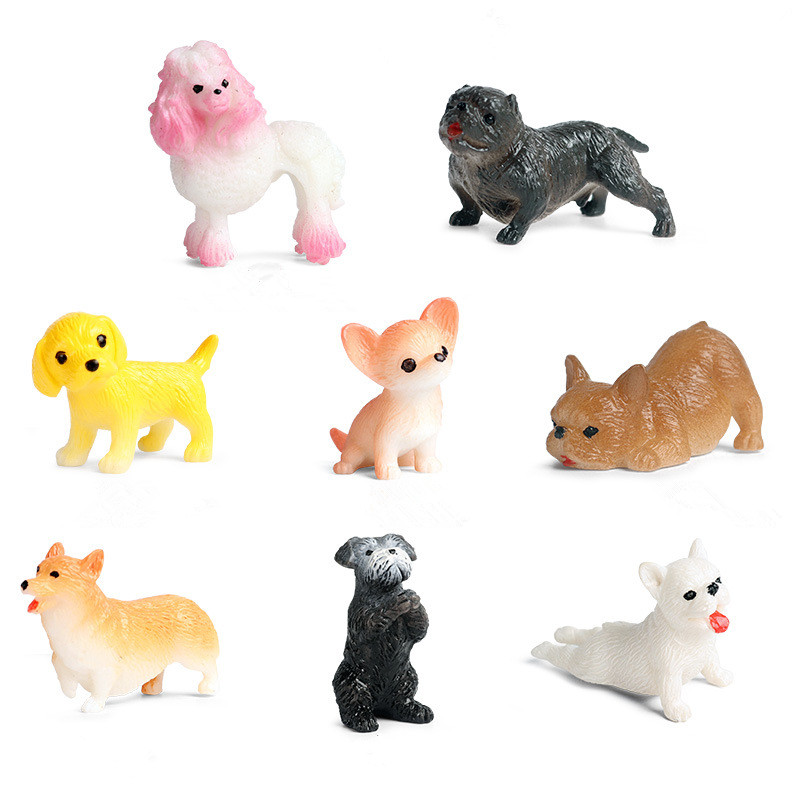 Educational Realistic Puppy Dogs Horses Mini Models Sets Figures Playset Toys
