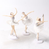 3PCS Ballerina Ballet Girl Cake Topper Decoration Figures Playset Toys
