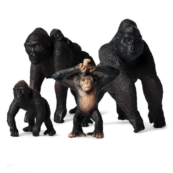Educational Realistic Gorilla Monkey Model Figures Playset Toys