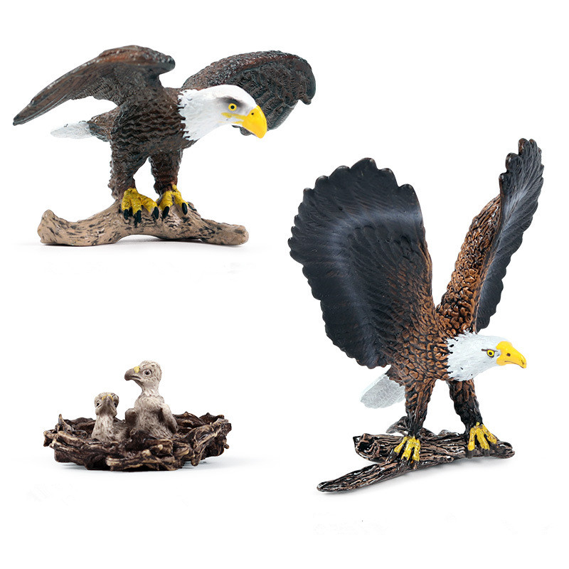 Educational Realistic Eagle Model Figures Playset Toys