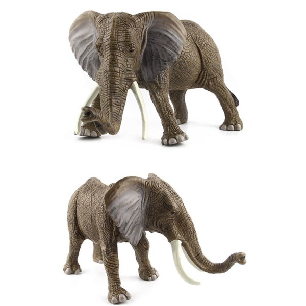 Educational Realistic Elephant Wild Animals Figures Playset Toys