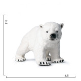 Educational Realistic 3PCS Polar Bear Models Figures Playset Toys