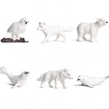 Educational Realistic North Pole Animals Mini Model Sets Figures Playset Toys
