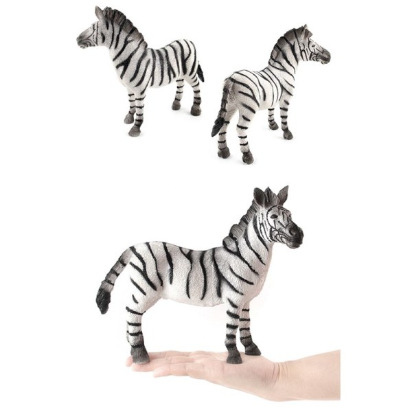 Educational Realistic Zebra Wild Animals Figures Playset Toys