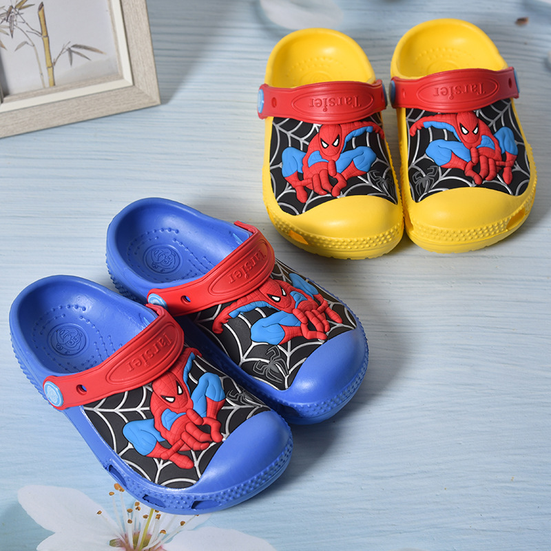 Toddle Kids 3D Spider Man Beach Summer Slippers Shoes
