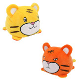 The Original Reversible Tiger Double Faced Expression Patented Design Soft Stuffed Plush Animal Doll Toy