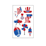 10 Sheets United States USA Independence Day Supplies Art Temporary Tattoos