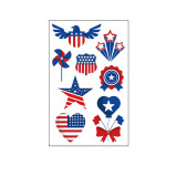 10 Sheets United States USA Independence Day Supplies Art Temporary Tattoos