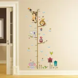 Animal Elephant Lion Height Stickers Door Room Waterproof Decorative Wall Stickers