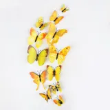 12PCS Single-Deck Butterfly Wall Stickers Door Room Magnetic Decorative