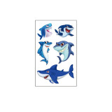 10 Sheets Animal Shark Party Supplies Art Temporary Tattoos for Kids