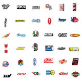 100PCS Car Brand Logo Waterproof Stickers Decals for Motorcycle