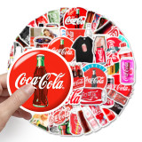 76PCS Coca Cola Waterproof Stickers Decals for Luggage Laptop Water Bottles
