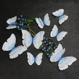 12PCS Double-Deck Ambilight Butterfly Wall Stickers Door Room Magnetic Decorative