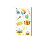 10 Sheets Amusement Park Birthday Party Supplies Art Temporary Tattoos for Kids