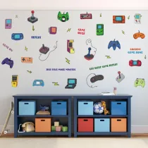 Creative Graffiti Gamepad Door Room Waterproof Decorative Wall Stickers