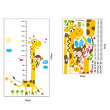 Giraffe Height Stickers Door Room Waterproof Decorative Wall Stickers