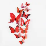 12PCS Single-Deck Butterfly Wall Stickers Door Room Magnetic Decorative