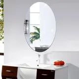 Geometry Oval Door Room Acrylic Decorative Mirror Wall Stickers