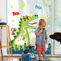 Crocodile Dinosaur Door Room Waterproof Decorative Wall Stickers