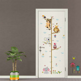 Animal Elephant Lion Height Stickers Door Room Waterproof Decorative Wall Stickers