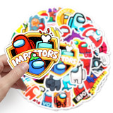 50PCS Among Us Waterproof Stickers Decals for Luggage Laptop Water Bottles