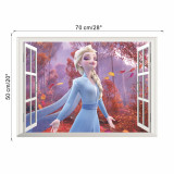 Disney Frozen Elsa Princess Door Room Waterproof Decorative Wall Stickers