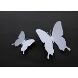 12PCS Pure Color Butterfly Wall Stickers Door Room Magnetic Decorative