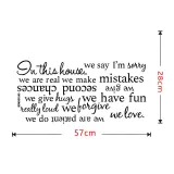 Quote Art Door Room Waterproof Decorative Wall Stickers