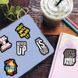 50PCS Inspirational Quotes Waterproof Stickers Decals for Luggage Laptop Water Bottles