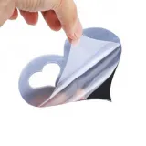16PCS Geometry Hollow Out Heart-Shaped Door Room Acrylic Decorative Mirror Wall Stickers