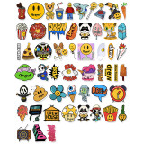 50PCS Emoji Expression Waterproof Stickers Decals for Luggage Laptop Water Bottles
