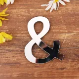 26 Letters DIY Slogan Door Room Acrylic Decorative Mirror Wall Stickers