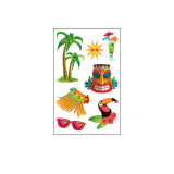 10 Sheets Hawaii Party Supplies Art Temporary Tattoos for Kids