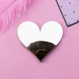 Heart-Shaped Door Room Acrylic Decorative Mirror Wall Stickers