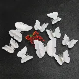 12PCS Double-Deck Ambilight Butterfly Wall Stickers Door Room Magnetic Decorative