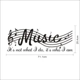 Musical Notation Door Room Waterproof Decorative Wall Stickers