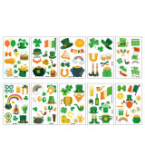 10 Sheets Patrick's Day Party Supplies Art Temporary Tattoos
