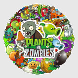 60PCS Plants vs Zombies Waterproof Stickers Decals for Luggage Laptop Water Bottles