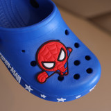 Toddlers Kids Cute Cartoon Spider Man Flat Beach Hole Shoes Summer Slippers