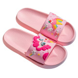 Toddlers Kids Rainbow Pony Flat Beach Summer Slippers