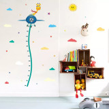 Animal Giraffe Height Stickers Children's Room Kindergarten Classroom Layout Decorative Wall Stickers