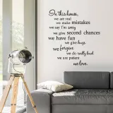 Quote Art Door Room Waterproof Decorative Wall Stickers