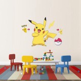 Pikachu Door Room Waterproof Decorative Wall Stickers