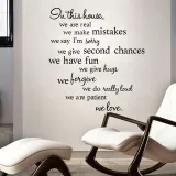 Quote Art Door Room Waterproof Decorative Wall Stickers